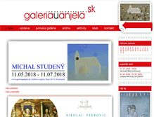 Tablet Screenshot of galeriauanjela.sk